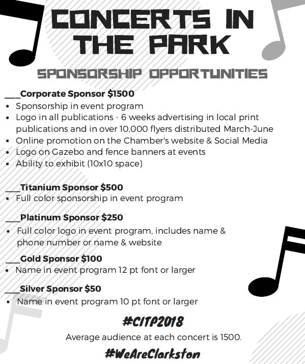 Concerts In The Park Clarkston Area Chamber of Commerce